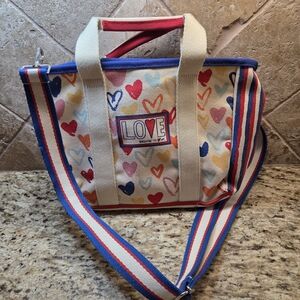 Brighton LOVE Multicolor Heart Print Tote Bag